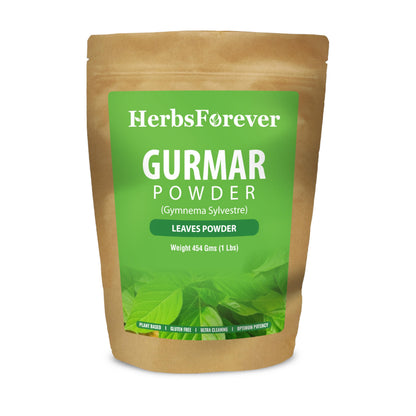 Herbsforever Gurmar Powder | Organic Gymnema Sylvestre Leaf | 454 GMS | Non-GMO, Vegan, Gluten-Free
