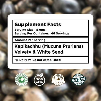 Mucuna Pruriens Kapikachhu Velvet Bean Powder 2X Potency – 230g