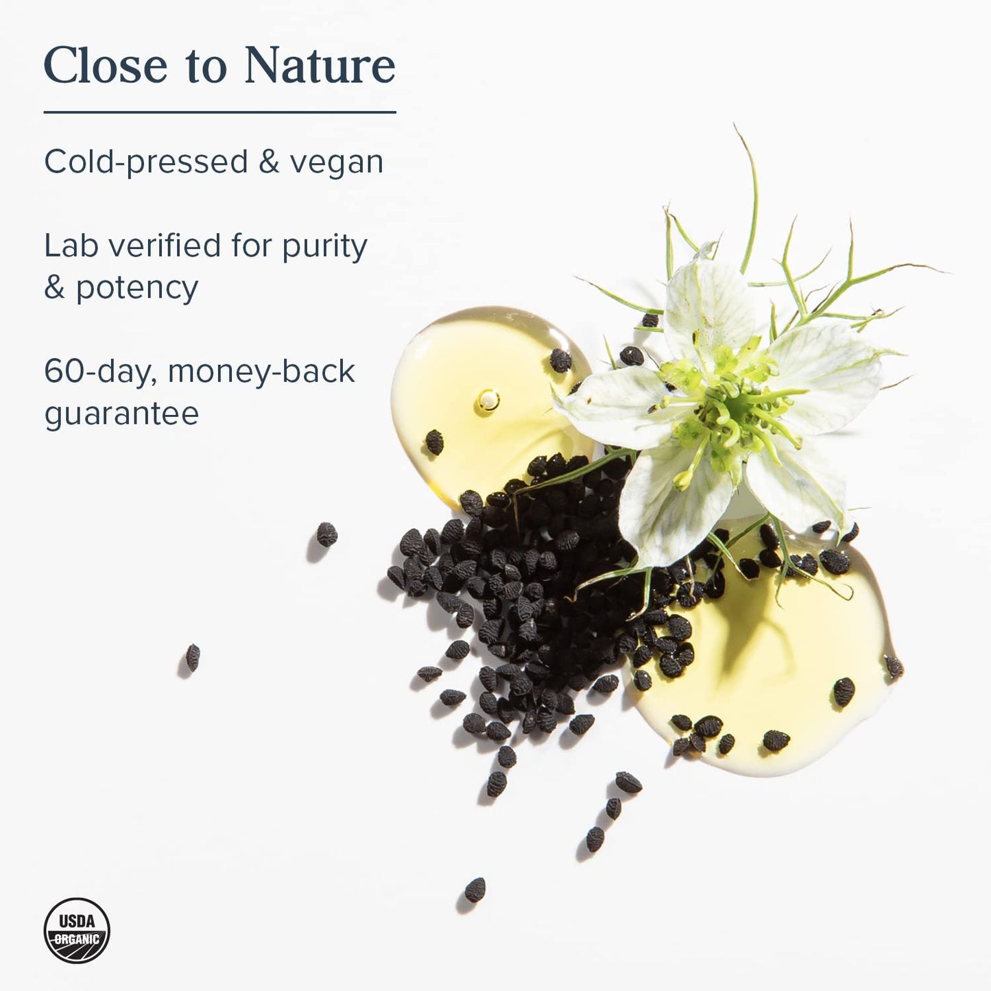 HERITAGE STORE Black Seed Oil 650mg | Nigella Sativa Capsule Supplement
