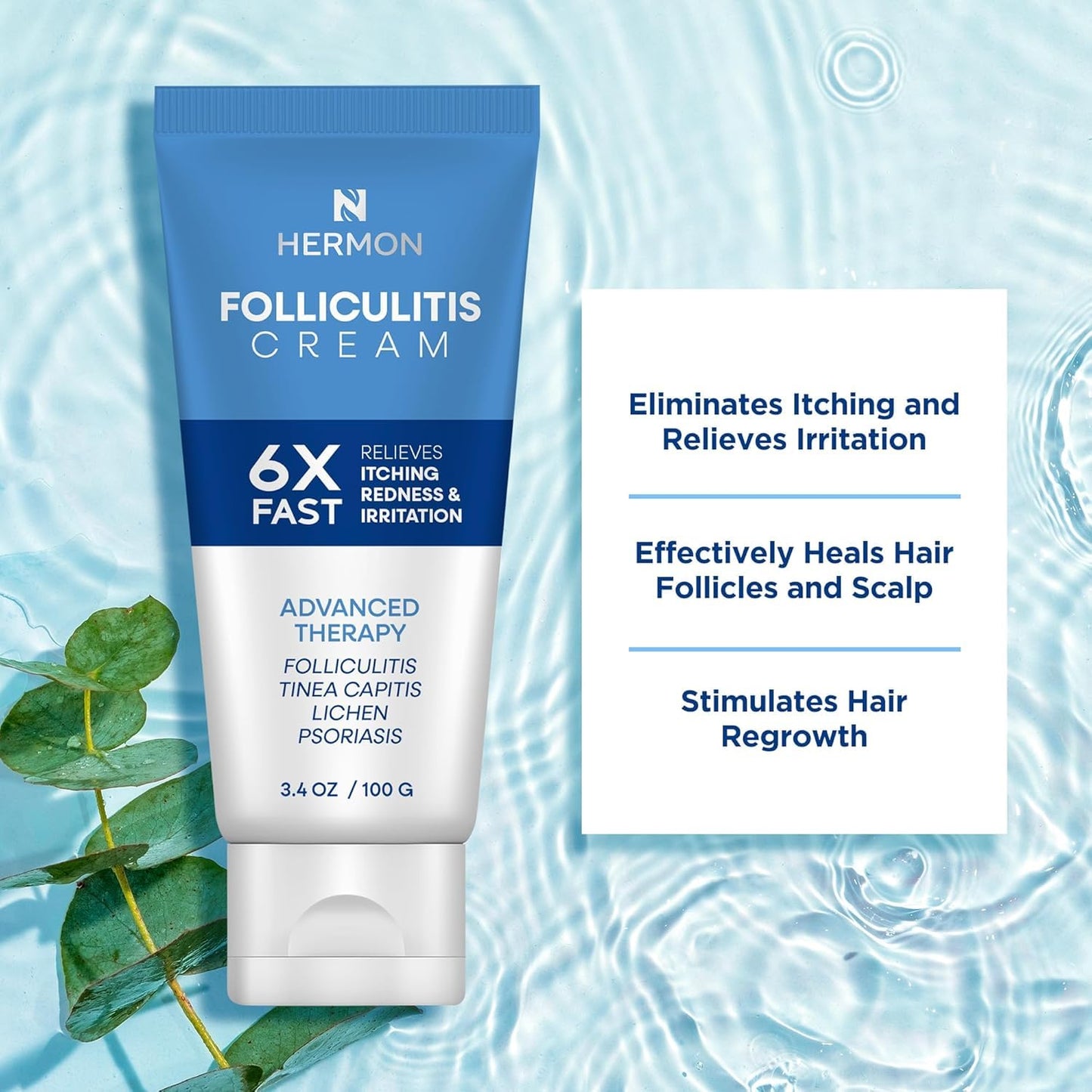 Hermon Folliculitis Cream & Tea Tree Antifungal Soap – Scalp, Face & Body Care