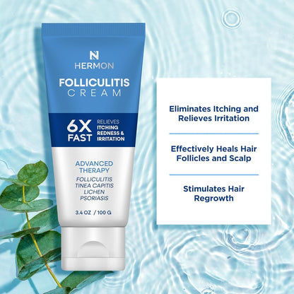 Hermon Folliculitis Cream & Tea Tree Antifungal Soap – Scalp, Face & Body Care