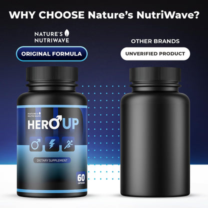 HeroUP Natural Wellness – Plant-Based, Non-GMO, Stimulant-Free | Made in USA