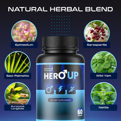 HeroUP Natural Wellness – Plant-Based, Non-GMO, Stimulant-Free | Made in USA