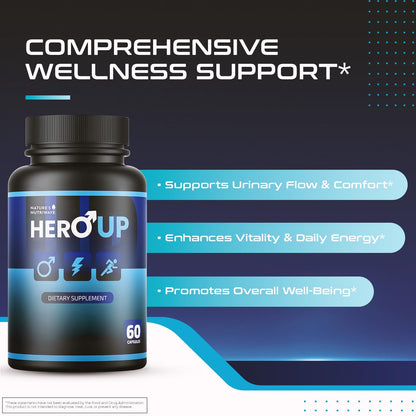 HeroUP Natural Wellness – Plant-Based, Non-GMO, Stimulant-Free | Made in USA