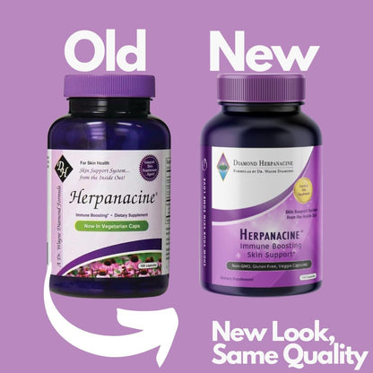 Herpanacine Diamond - Natural Skin Care & Immune Support Vitamins (100 Count)