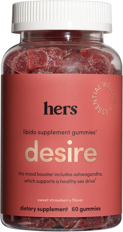 Hers Desire Libido Gummies - Vegan, Gluten Free, 60 Count