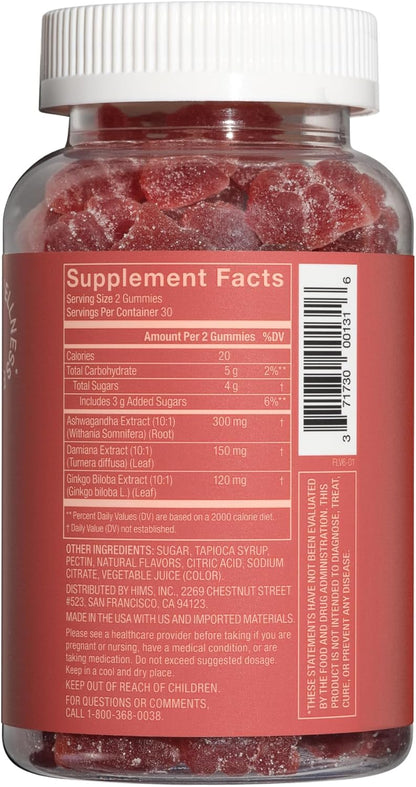 Hers Desire Libido Gummies - Vegan, Gluten Free, 60 Count
