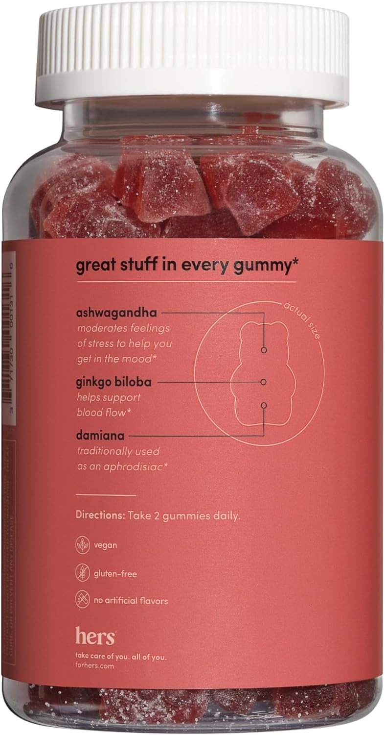 Hers Desire Libido Gummies - Vegan, Gluten Free, 60 Count