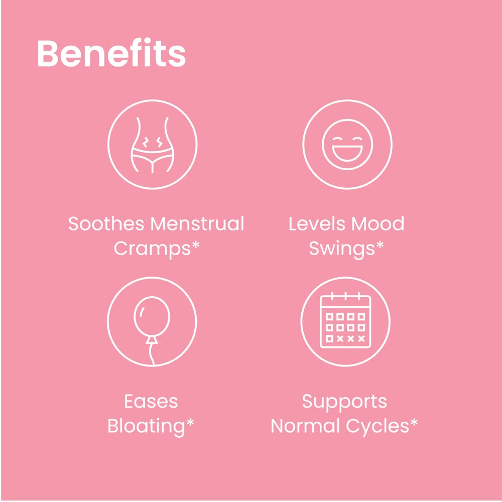 Mixhers Hertime PMS – Sugar-Free Hormonal Health for Women | 15 Strawberry Lemonade Packets