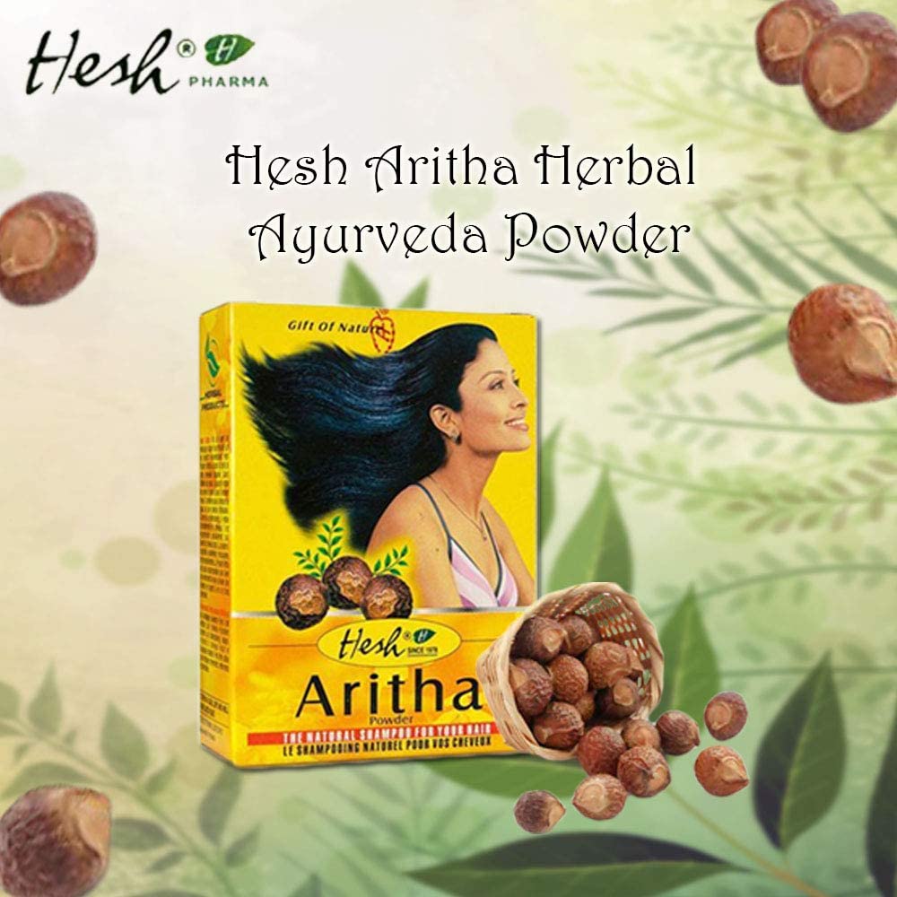 Hesh Herbal Amla, Brahmi, Shikakai & Aritha Powder – 100G Each | Complete Hair Care Combo Pack