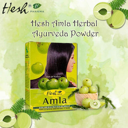 Hesh Herbal Amla, Brahmi, Shikakai & Aritha Powder – 100G Each | Complete Hair Care Combo Pack
