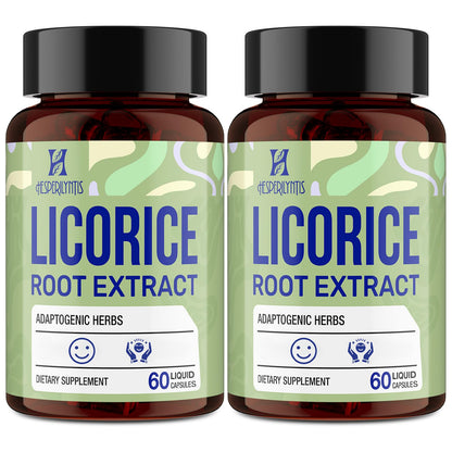 Hesperilyntis Licorice Root Liquid Capsules - Adaptogens for Stress & Sleep | 120 Caps