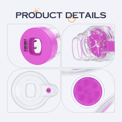 HEWEJA Nessi OTC Spacer - Handheld Inhaler Spacer for All Ages (Anti-Static, Purple Kids)