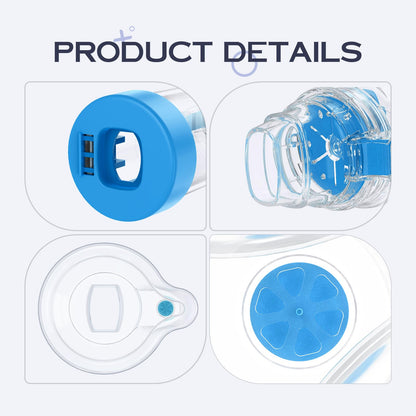 HEWEJA NESSI OTC Spacer – Handheld Inhaler Spacer for Infants, Children & Adults | Kid-Friendly Mask, Anti-Static & Portable