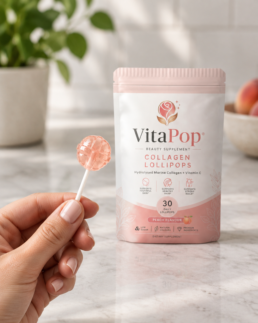 Collagen Lollipops - Hydrolysed Marine Collagen + Vitamin C VitaPop