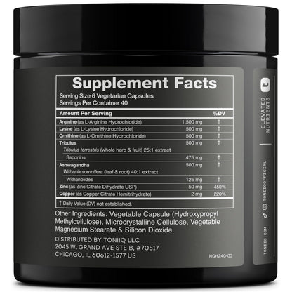 HGH Supplements for Men & Women (240 Count) 3552mg+ | Toniiq HGH Ultra