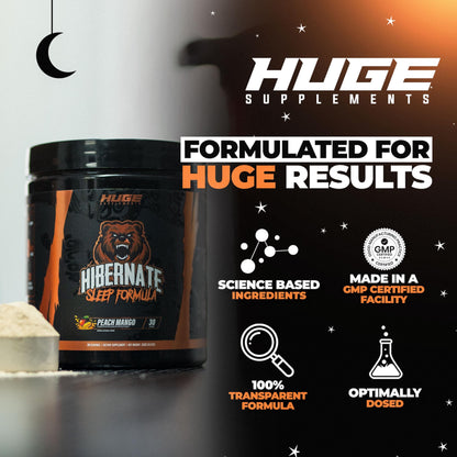 Hibernate Sleep Supplement - Complete, Optimally Dosed Recovery (30 Servings)