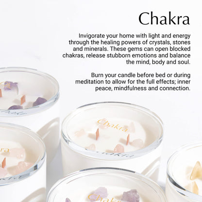 Hidden Label Healing Crystal Candle – Citrine Energy, Wood Wick, 12oz