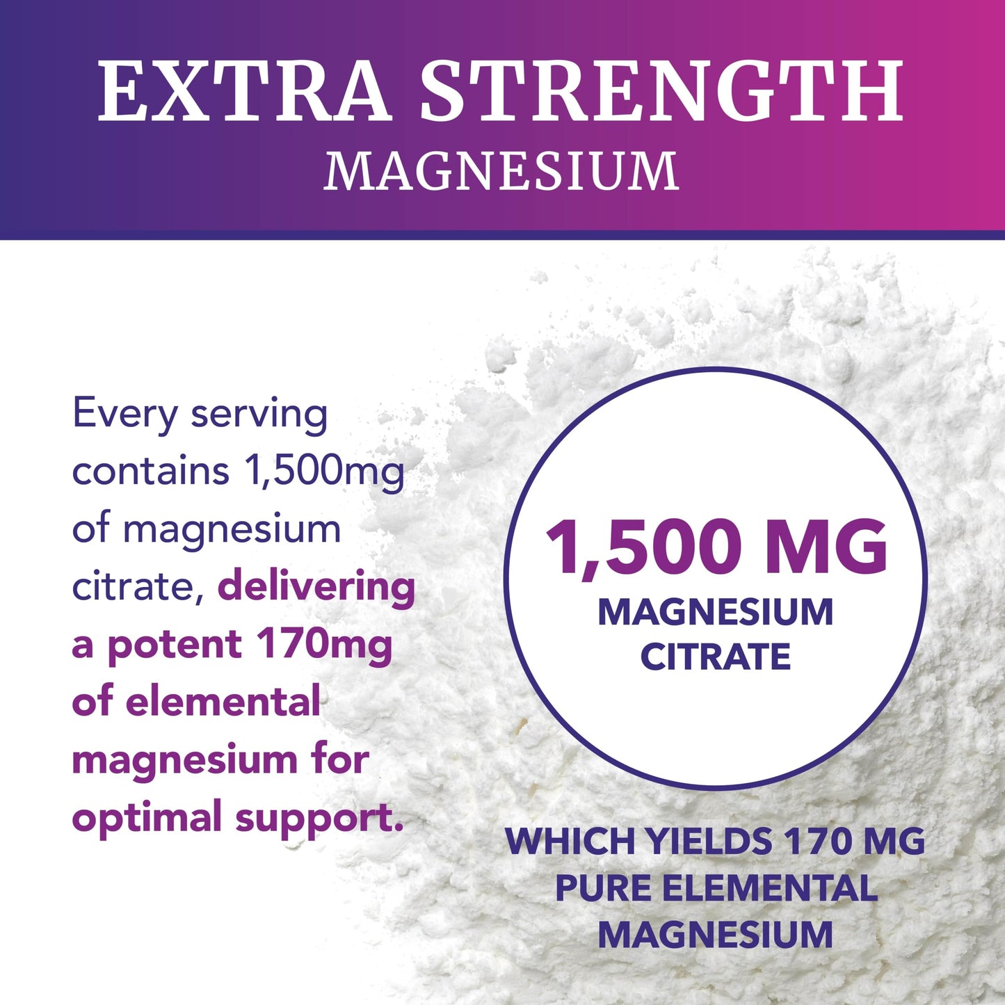 Magnesium Citrate Gummies – Extra Strength, Calm & Digestion | Vegan, Non-GMO | Raspberry 60 Ct