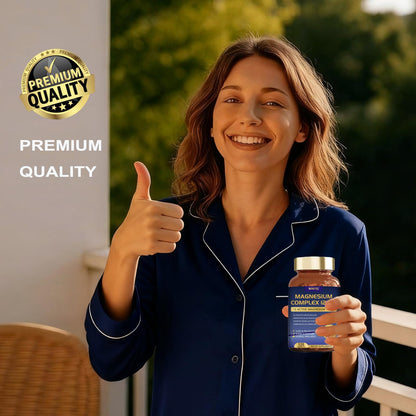 Magnesium Complex 700mg 12-in-1 | Sleep, Calm & Heart Health | Vegan 120 Caps