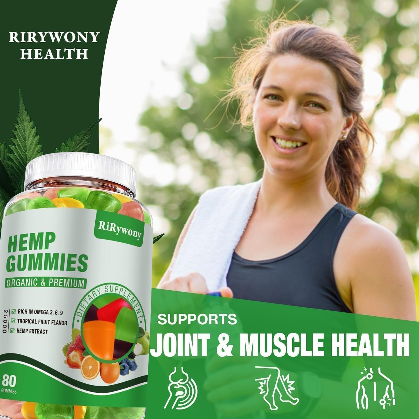 Hemp Gummies for Sleep & Anxiety – High Potency Organic Hemp Oil (240 Count)