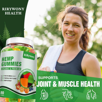 Hemp Gummies for Sleep & Anxiety – High Potency Organic Hemp Oil (240 Count)