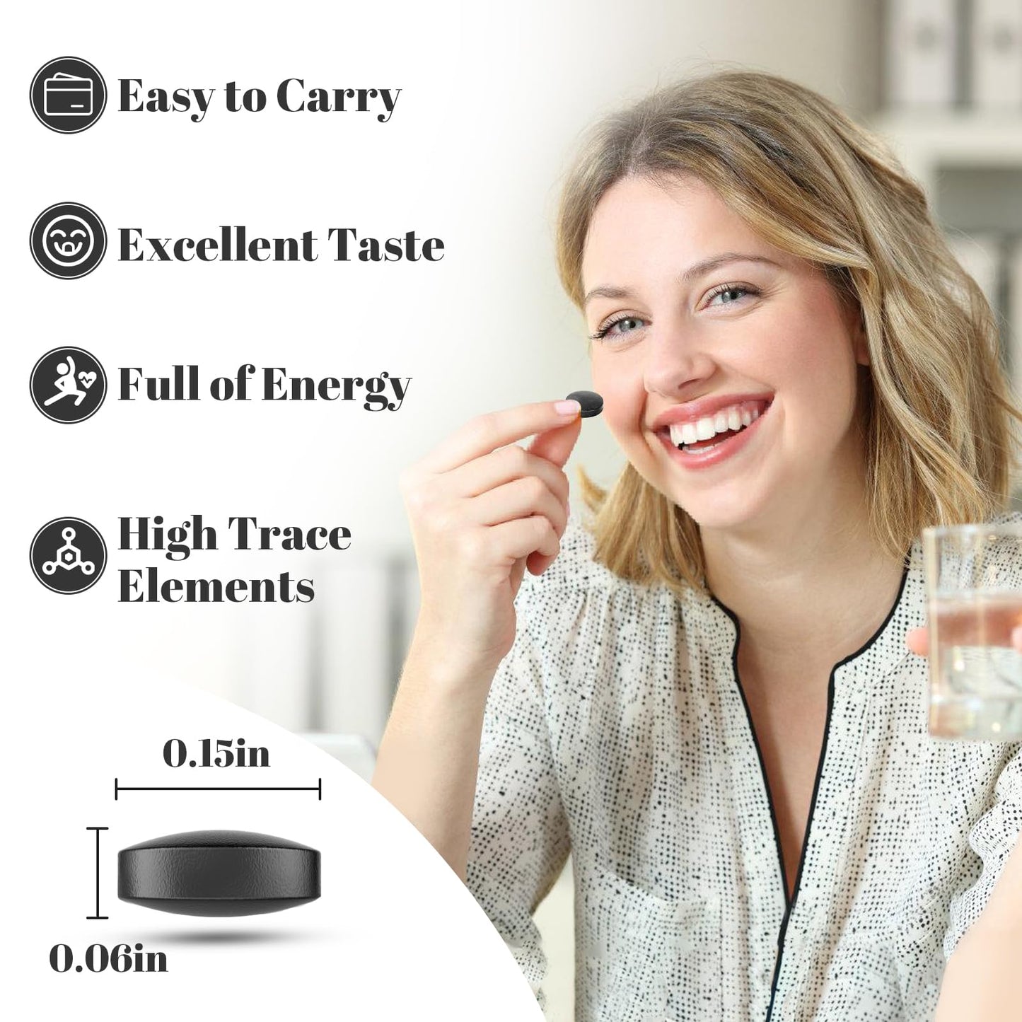 30,000 MG Shilajit Tablets – Pure Himalayan Shilajit, 85+ Minerals, Immune & Energy Support, 120 Count