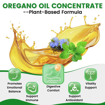 HIIHONE Oil of Oregano Softgels – Carvacrol 165mg & Thymoquinone