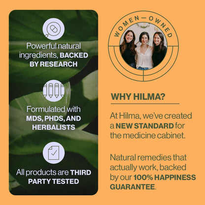 Hilma Digestive Enzymes for Women | Bloating Relief with Turmeric