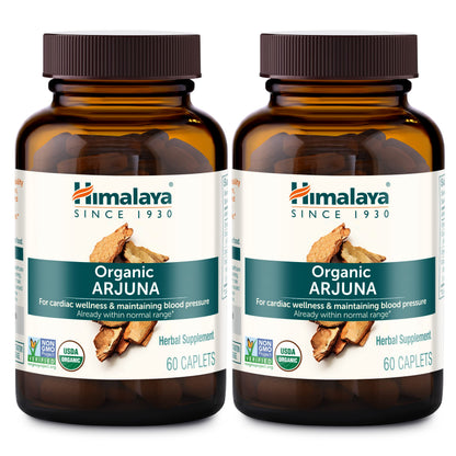 Himalaya Organic Arjuna - Blood Pressure Support, 700mg, 60 Count (Pack of 2)