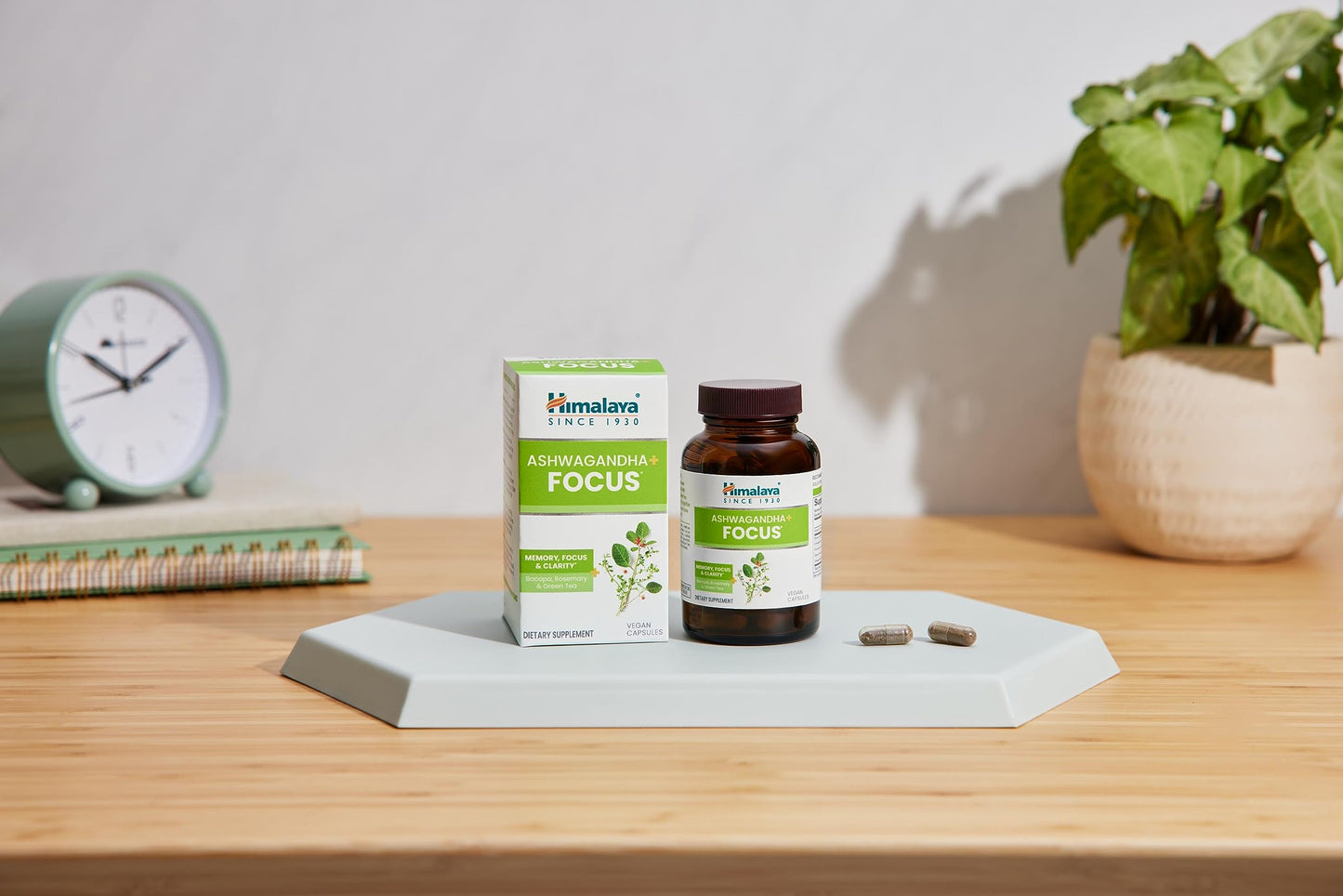 Himalaya Ashwagandha+ Focus – Nootropic Memory & Clarity (Vegan, Non-GMO)