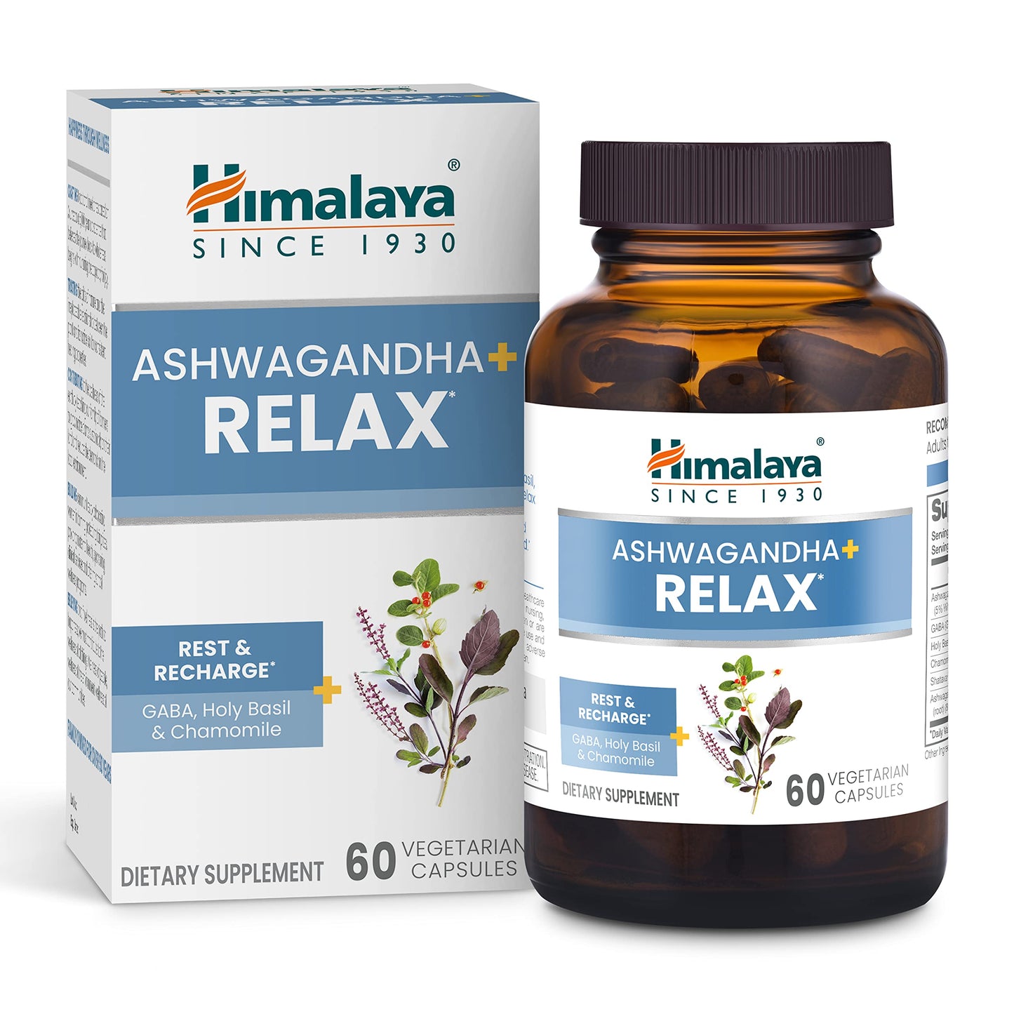 Himalaya Ashwagandha+ Relax 540 mg - 60 Veg Capsules - Stress & Relaxation