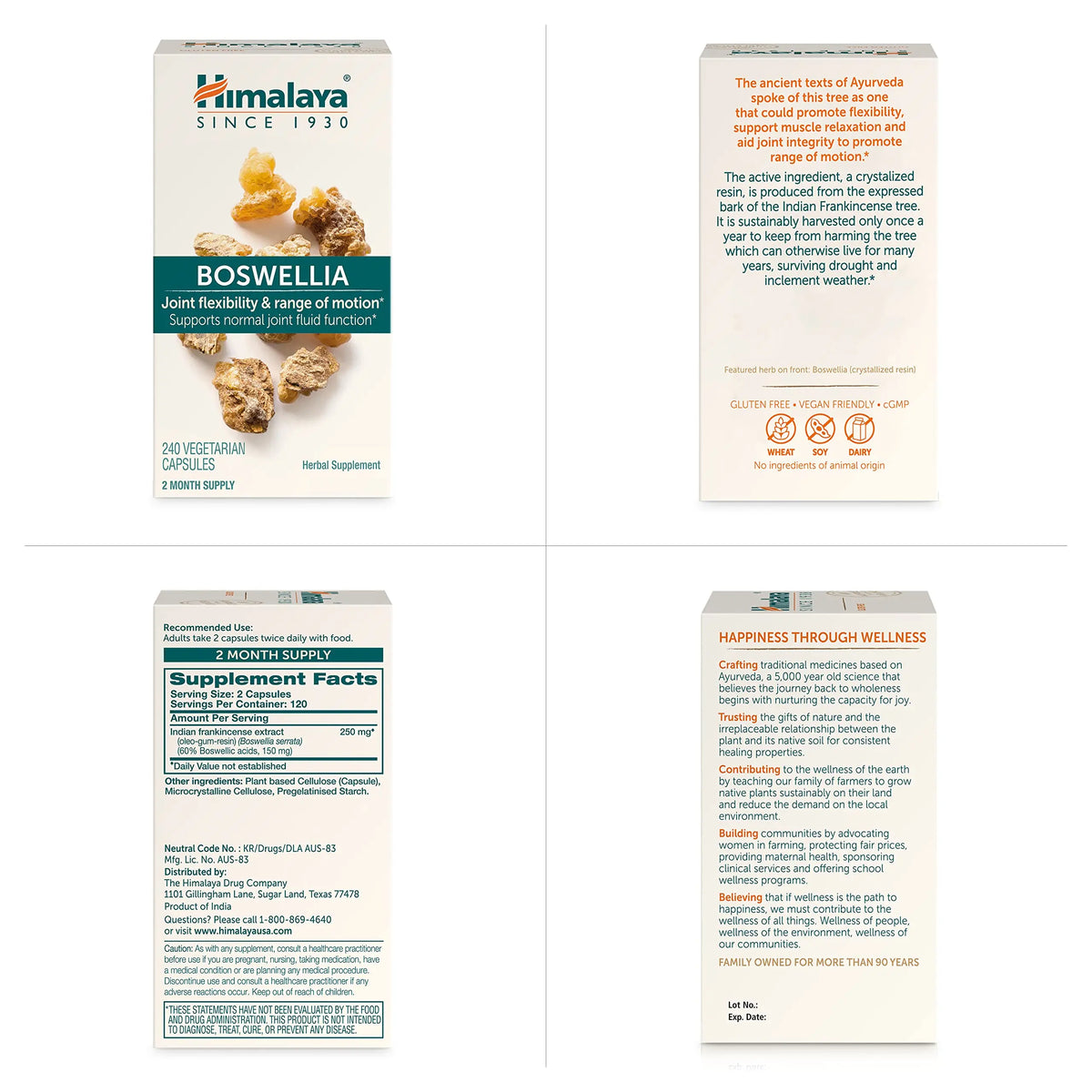 Himalaya Boswellia | Joint Support for Mobility & Flexibility – 250 mg, 240 Capsules BritishVita | Premium UK Vitamins & Wellness Supplements