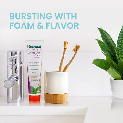 Himalaya Botanique Complete Care Toothpaste – Simply Spearmint, Plaque Reduction, 5.29 oz, 4 Pack