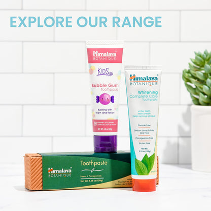 Himalaya Botanique Complete Care Toothpaste - Herbal Mint, Fluoride Free, 4 Pack