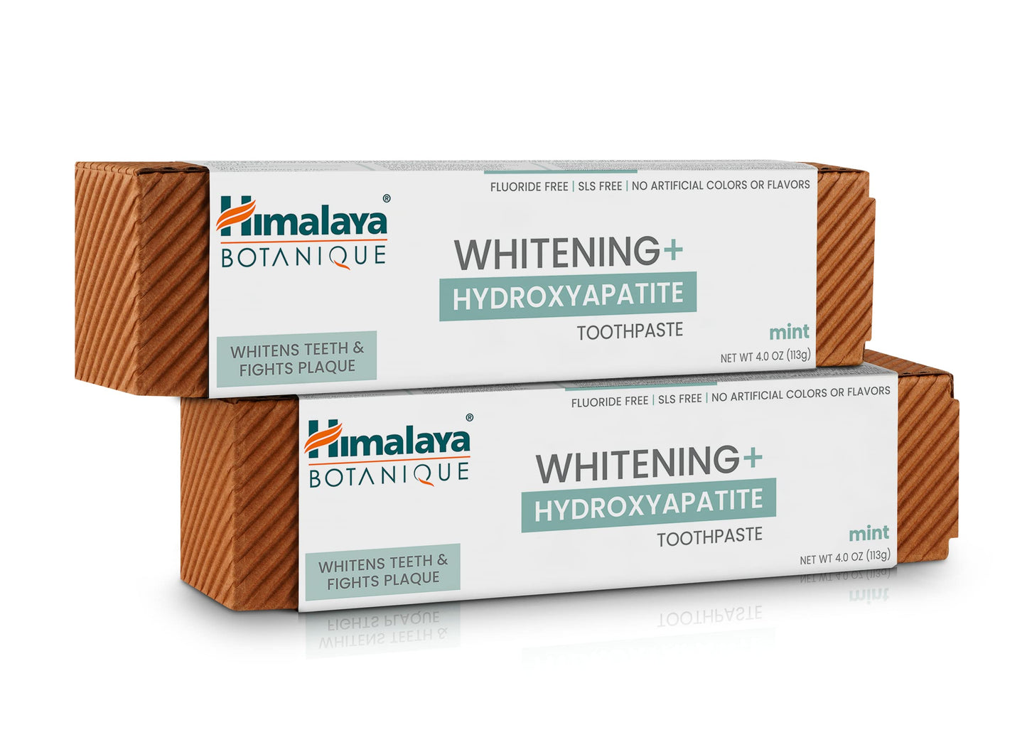 Himalaya Botanique Whitening + Hydroxyapatite Toothpaste - Mint | Vegan & Gluten-Free (Pack of 2)