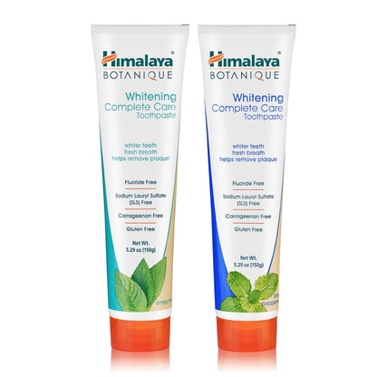 Himalaya Botanique Whitening Complete Care Toothpaste – Mint & Peppermint, Fluoride-Free