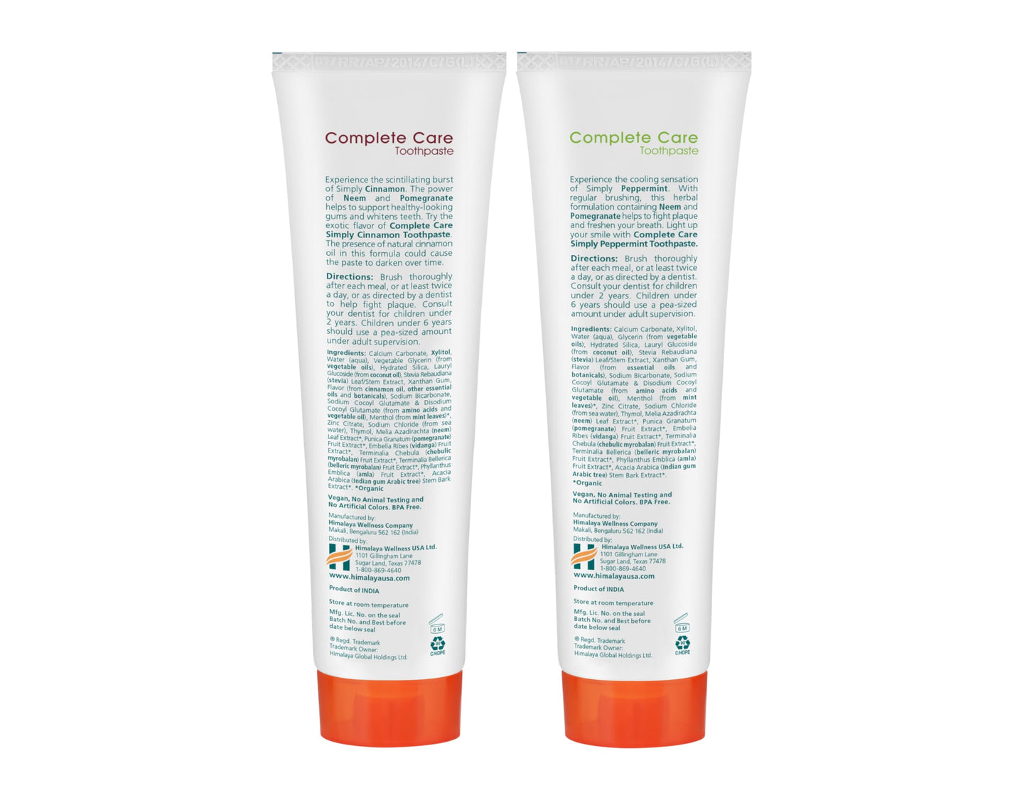 Himalaya Botanique Complete Care Toothpaste – Herbal, Fluoride Free