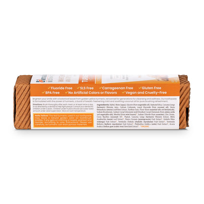 Himalaya Botanique Turmeric & Coconut Oil Whitening Toothpaste – Fluoride Free, Mint | 2 Pack