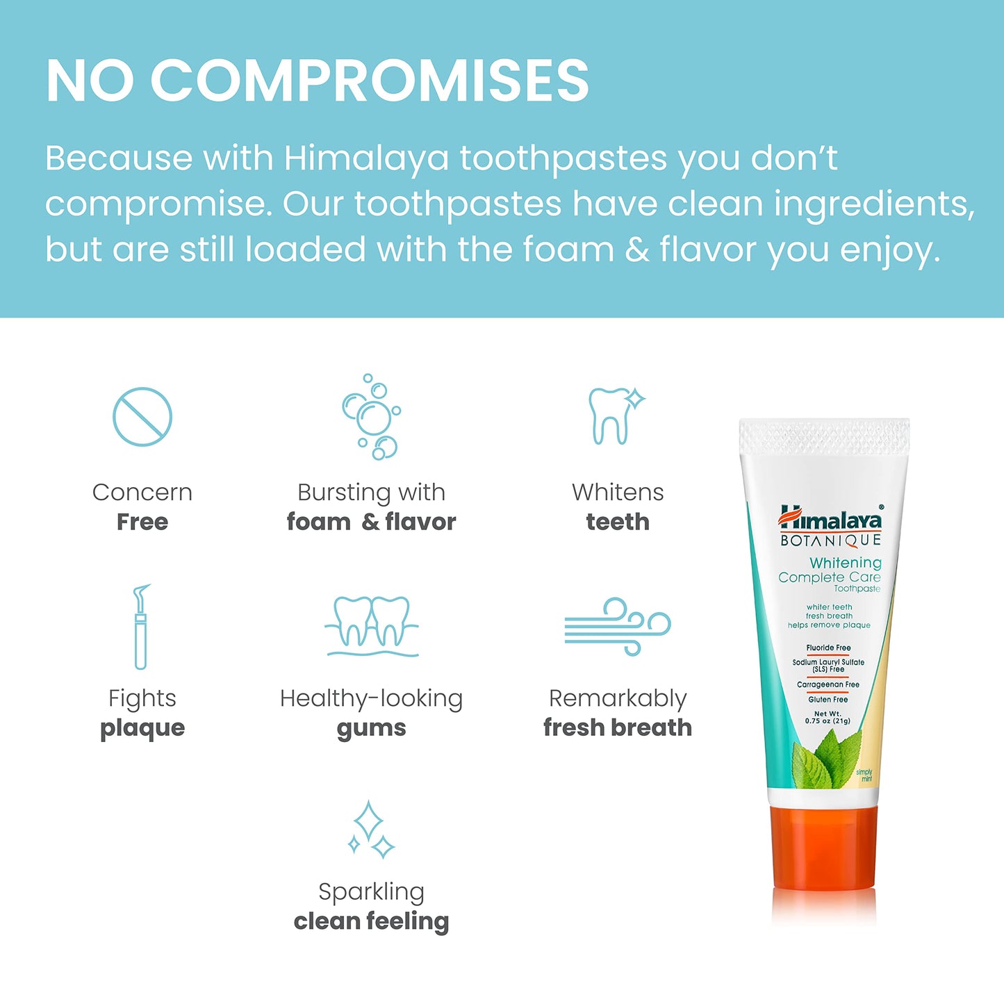Himalaya Botanique Whitening Complete Care Toothpaste – 20 Pack