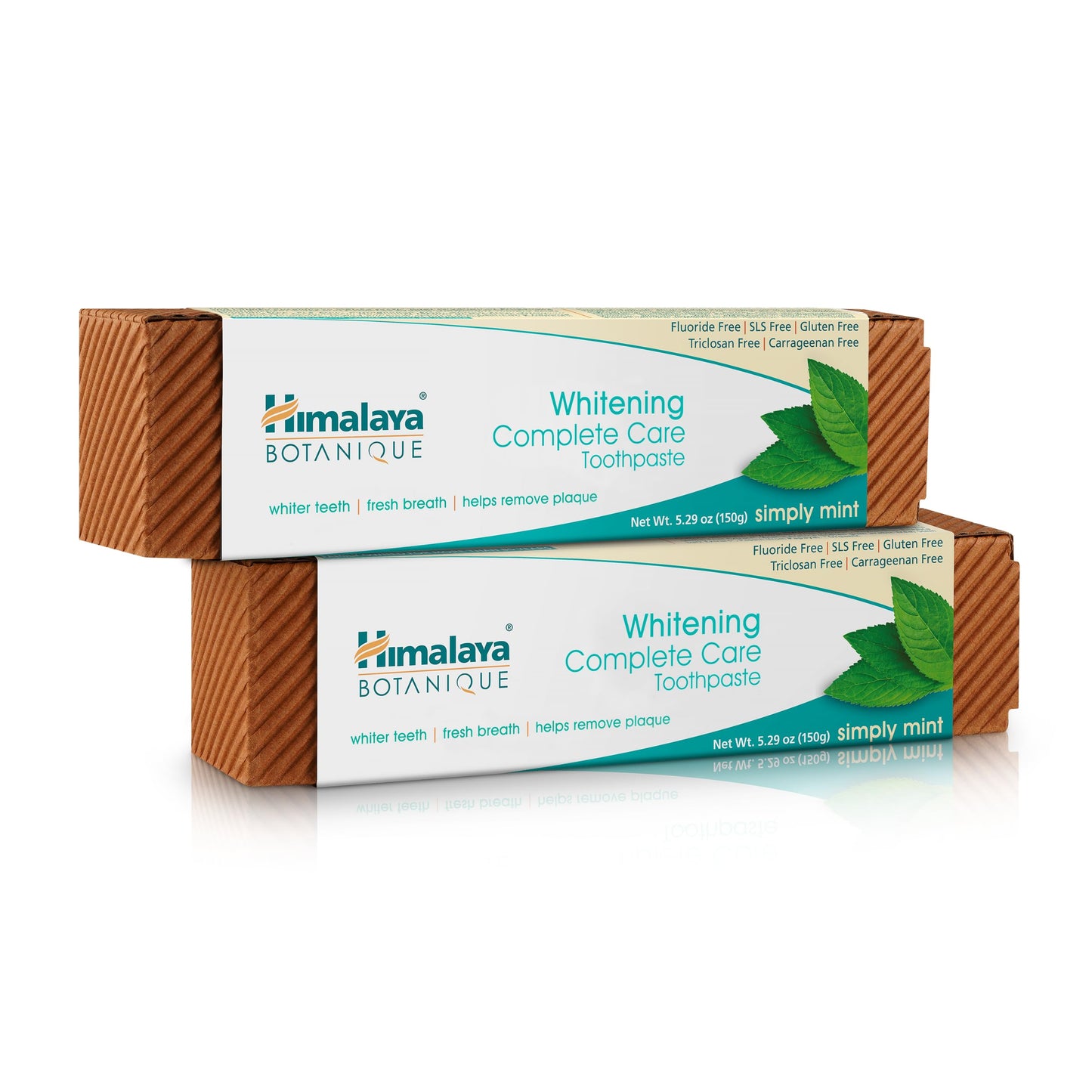 Himalaya Botanique Whitening Complete Care Toothpaste - Fluoride Free, Mint, 2 Pack