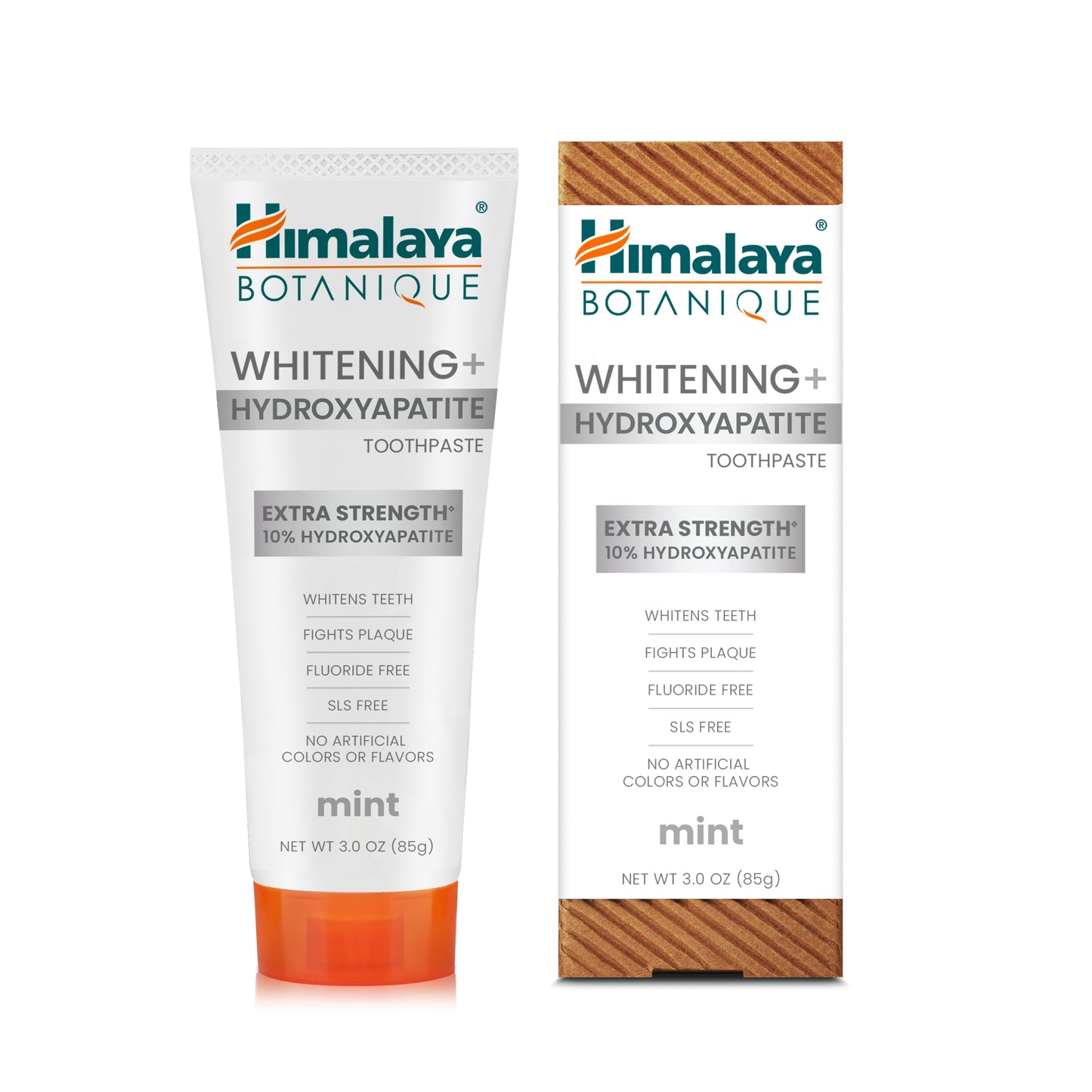 Himalaya Botanique Whitening Toothpaste – 10% Nano Hydroxyapatite, Enamel Remineralization, Vegan Mint, 3 oz