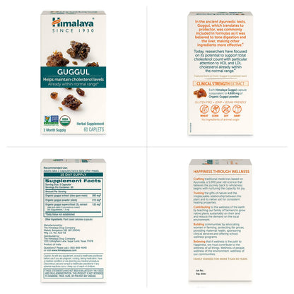Himalaya Guggul - Liver Support & Cholesterol Health (Vegan, Non-GMO, Gluten Free) - 720 mg, 60 Capsules