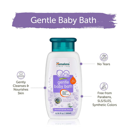 Himalaya Gentle Baby Bath - 13.53 oz Pack of 2 | Tear-Free, Mild Cleanser