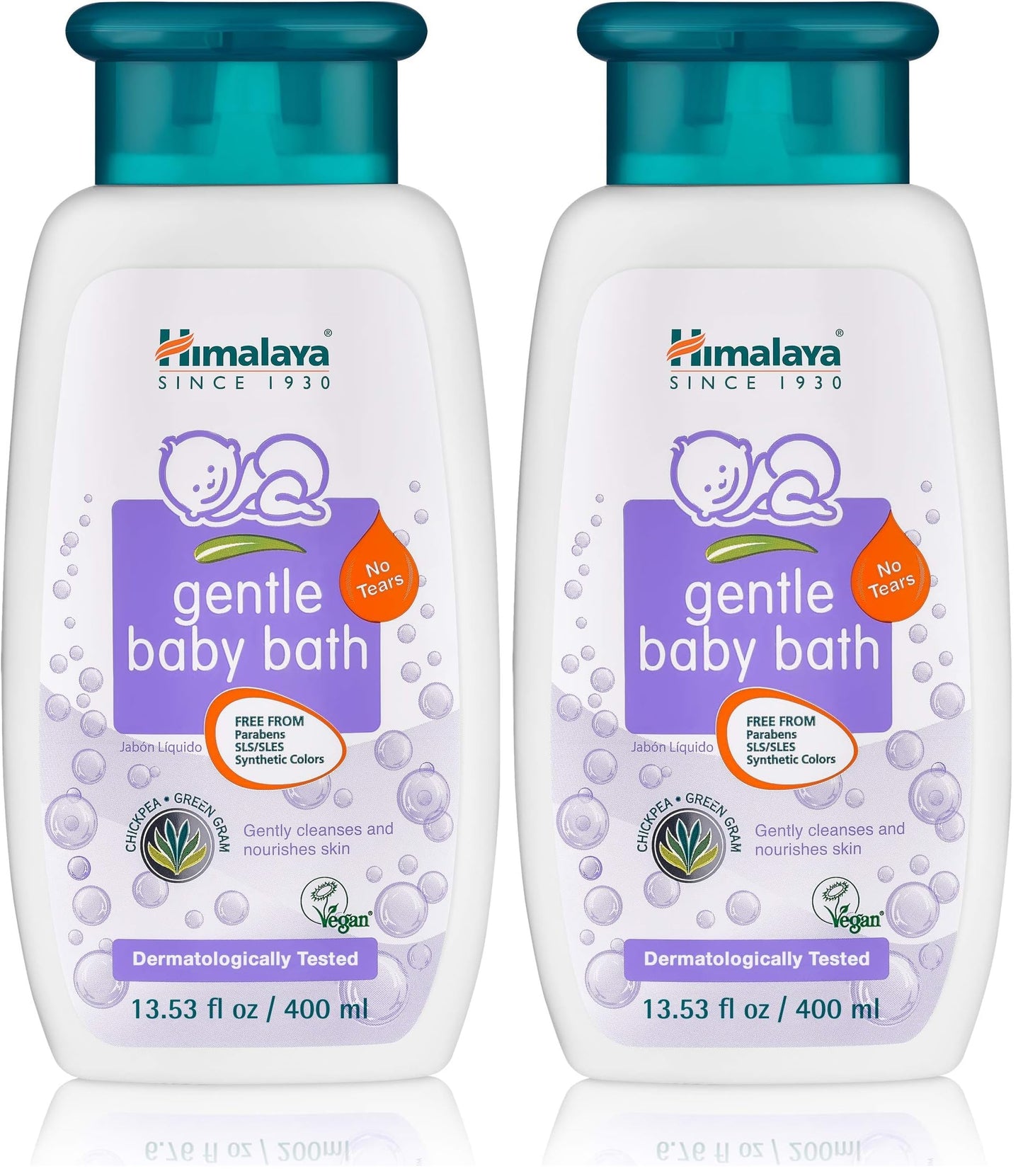 Himalaya Gentle Baby Bath - 13.53 oz Pack of 2 | Tear-Free, Mild Cleanser