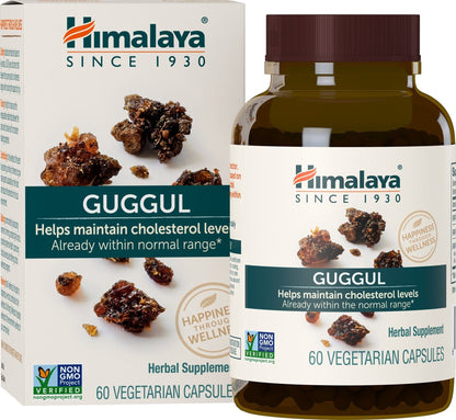 Himalaya Guggul - Liver Support & Cholesterol Health (Vegan, Non-GMO, Gluten Free) - 720 mg, 60 Capsules