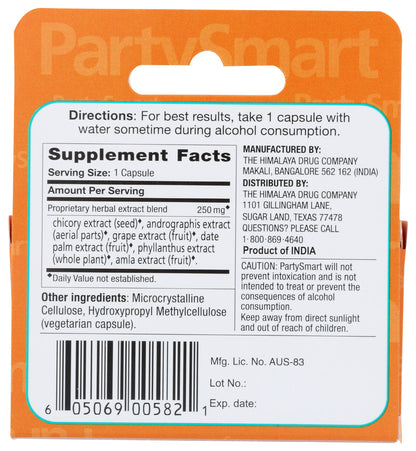 Himalaya PartySmart Carded – Single-Dose Liver Support