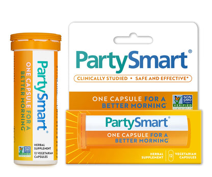 Himalaya PartySmart, 12-Capsule Tube – Plant-Based Morning-After Support