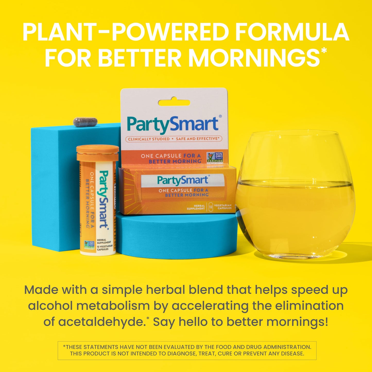 Himalaya PartySmart, 12-Capsule Tube – Plant-Based Morning-After Support