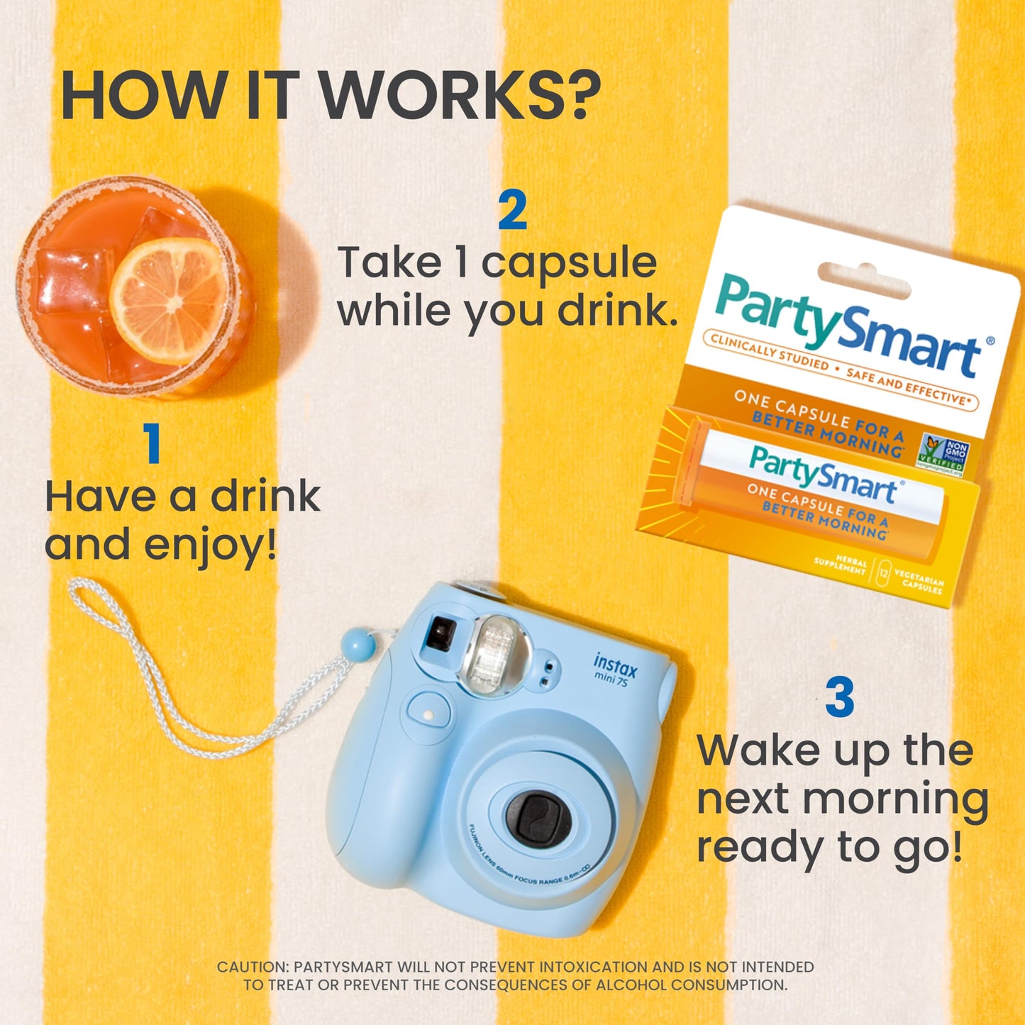 Himalaya PartySmart, 12-Capsule Tube – Plant-Based Morning-After Support